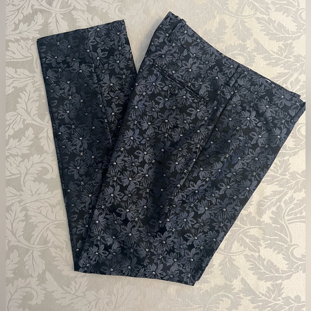 32W x 30L - TALLIA metallic print pants